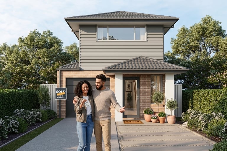 Narrow Lot design with young couple